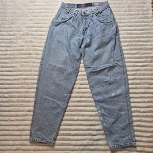 Vintage Levis SilverTab Baggy Jeans Mens 33x32 Light Wash Denim Made in USA 90s